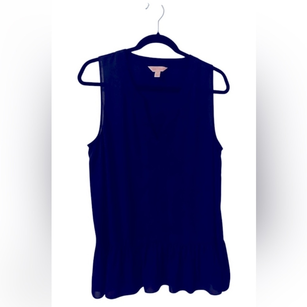 Lilly Pulitzer Elegant Navy Sleeveless Top